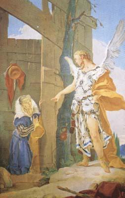 Giovanni Battista Tiepolo Sarah and the Archangel (mk08) oil painting picture